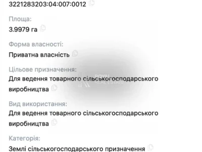 Ділянка. Бровари, Центральної Ради вул.