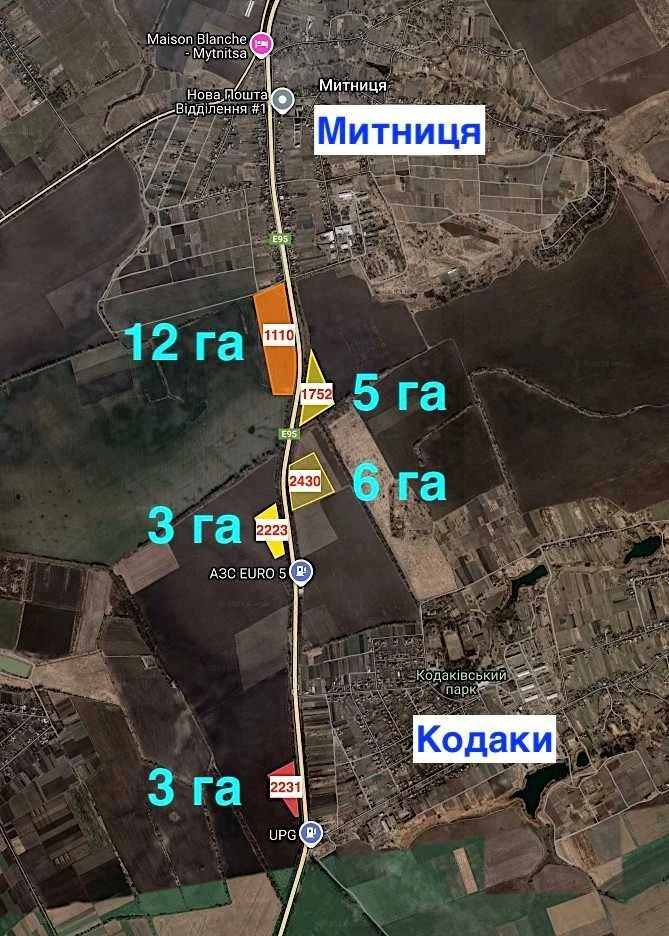 Продаєтся Фасадна земельна ділянка під комерцію вздовж траси