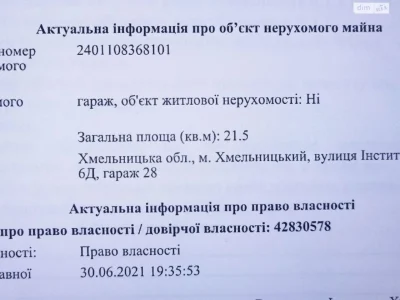 Продаж Окремий гараж Південно-Західний