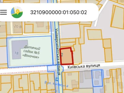 Ділянка. Ірпінь, Університетська вул.