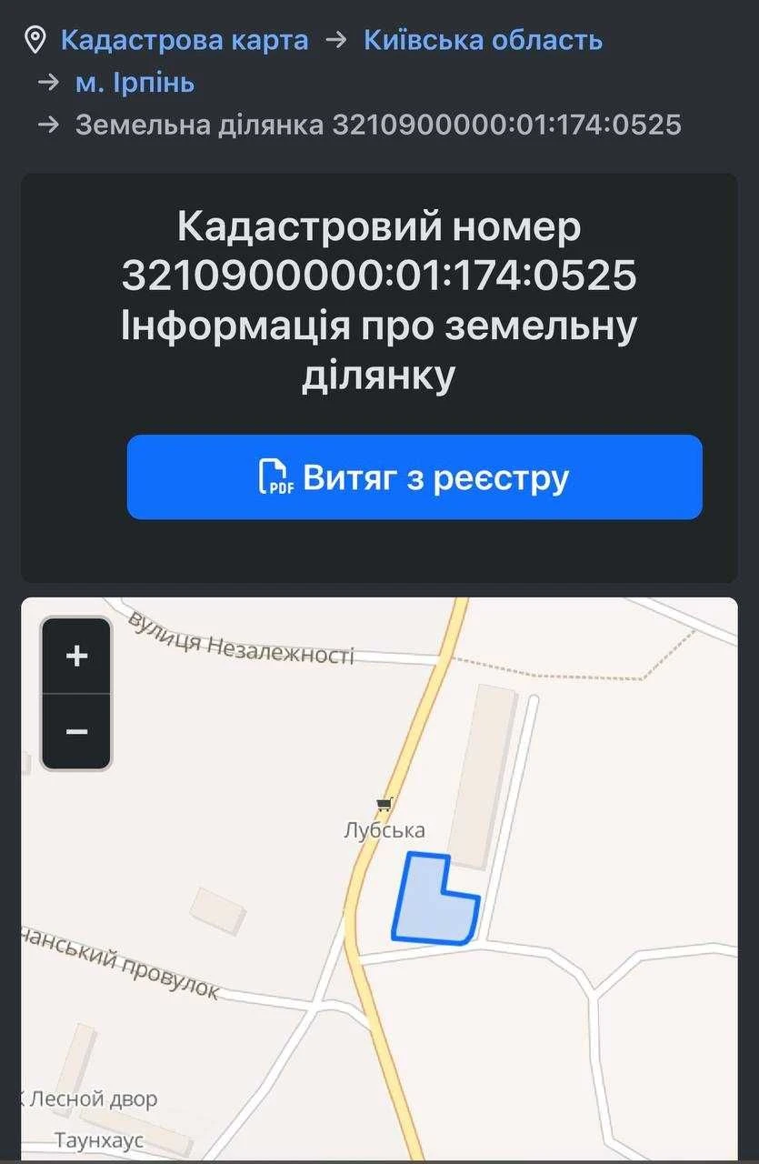 Продаж земельної ділянки 0.0974 га в м.Ірпінь (Стоянка), Киї