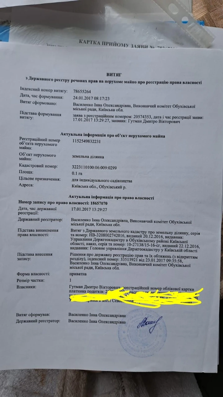 Участок біля Обухіва