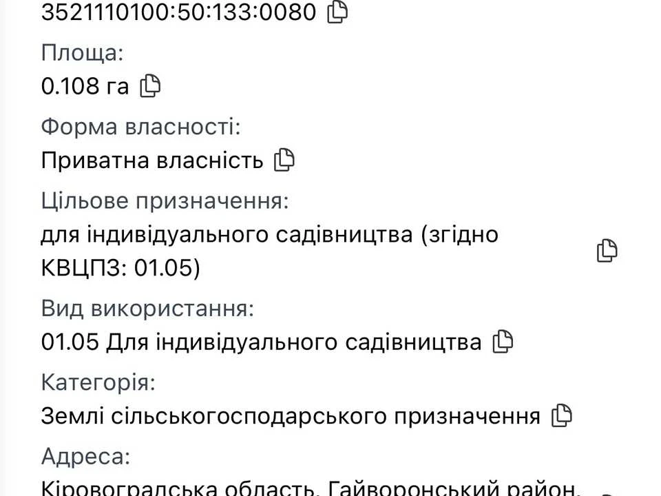 Ділянка. Гайворон, Івана Франка