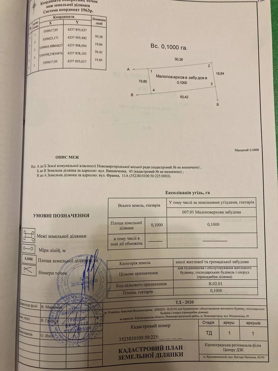 Земельна ділянка під будівництво будинку