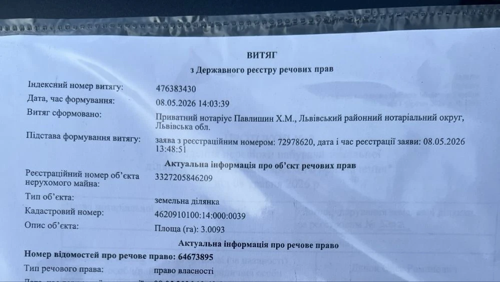 Продаж землі  3 ГА в м. Городок (3 км від центру/ 1 км від т