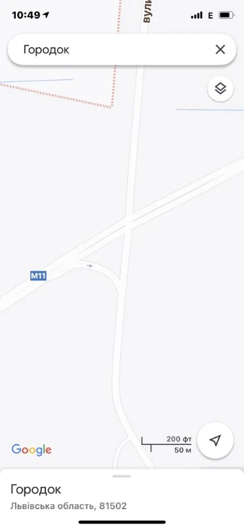 Продаж землі Городок напрямок Львів -Мостиські