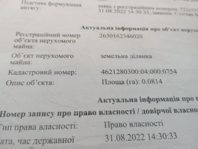 Земельна ділянка під садівництво.