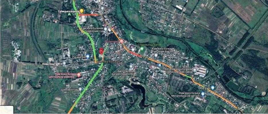 Продаж ділянки для торгового центру в центрі м. Кам'янка-Буз