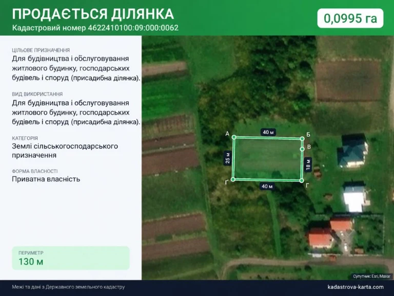 Продам земельну ділянку під будівництво.Мостиська земельна д