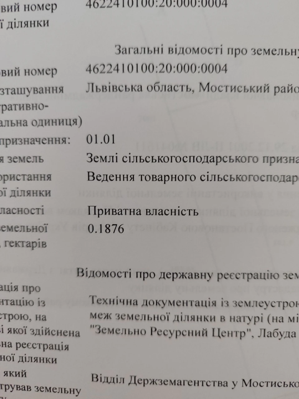 Земельна ділянка