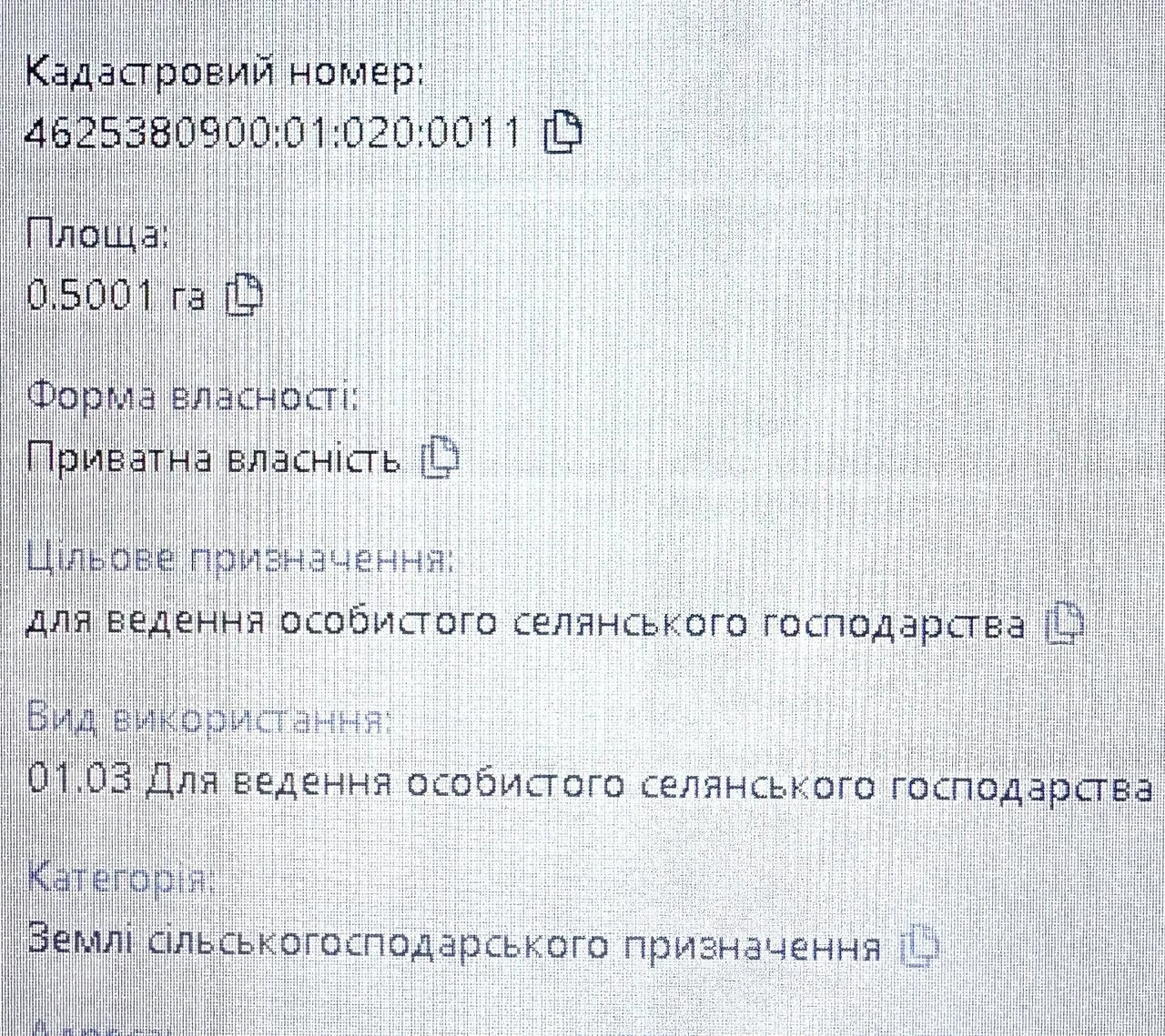 ПРОДАЖ Земельної ділянки