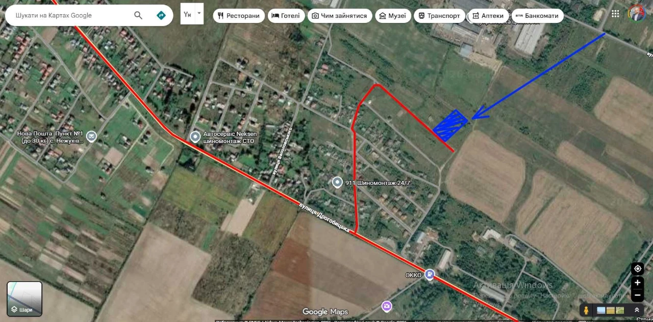 Продаж земельної ділянки під забудову в м. Стрий
