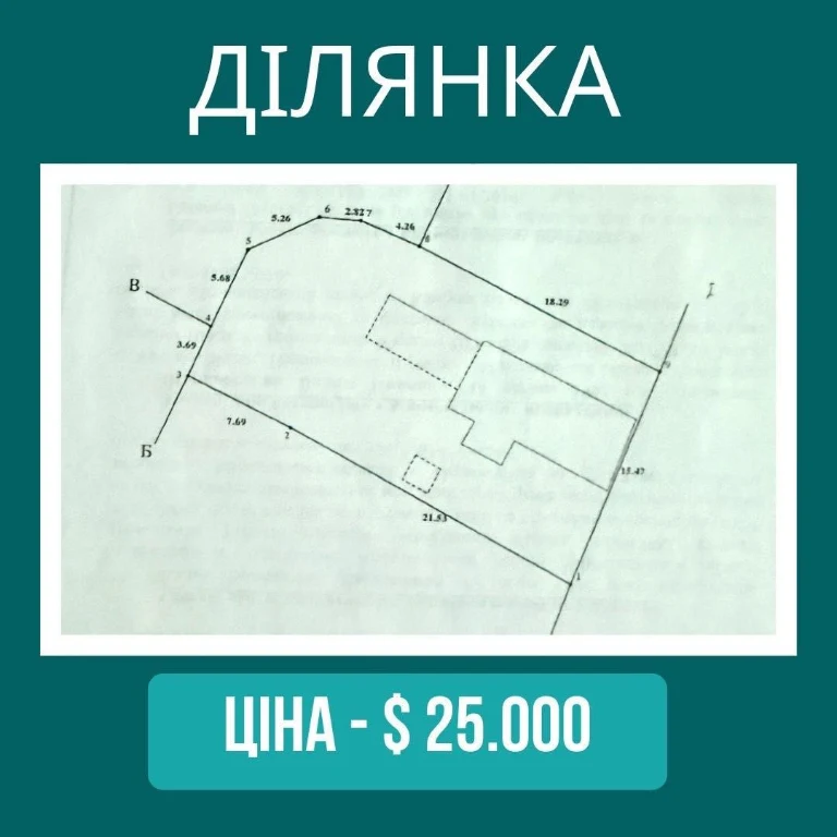 Земельна ділянка в центрі міста