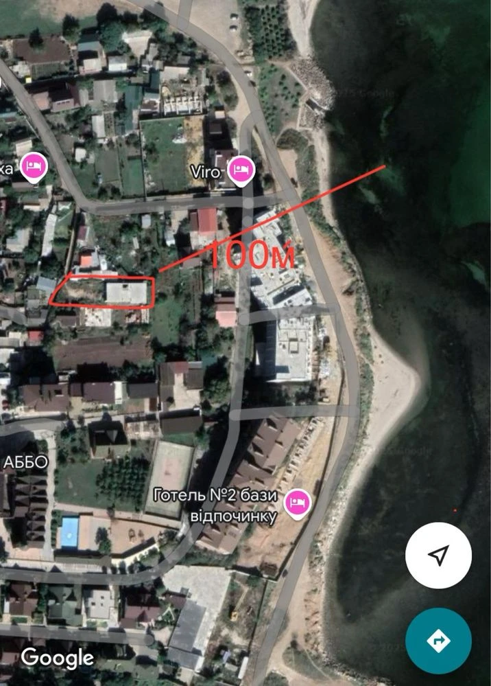 Земля у моря, Гостиница в черте города от собственника