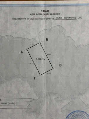 Продаж земельної ділянки