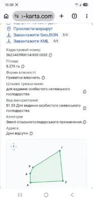 Земельна ділянка об.їзна Костопіль