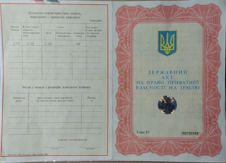 Продам землі сільськогосподарського призначення (Пай)