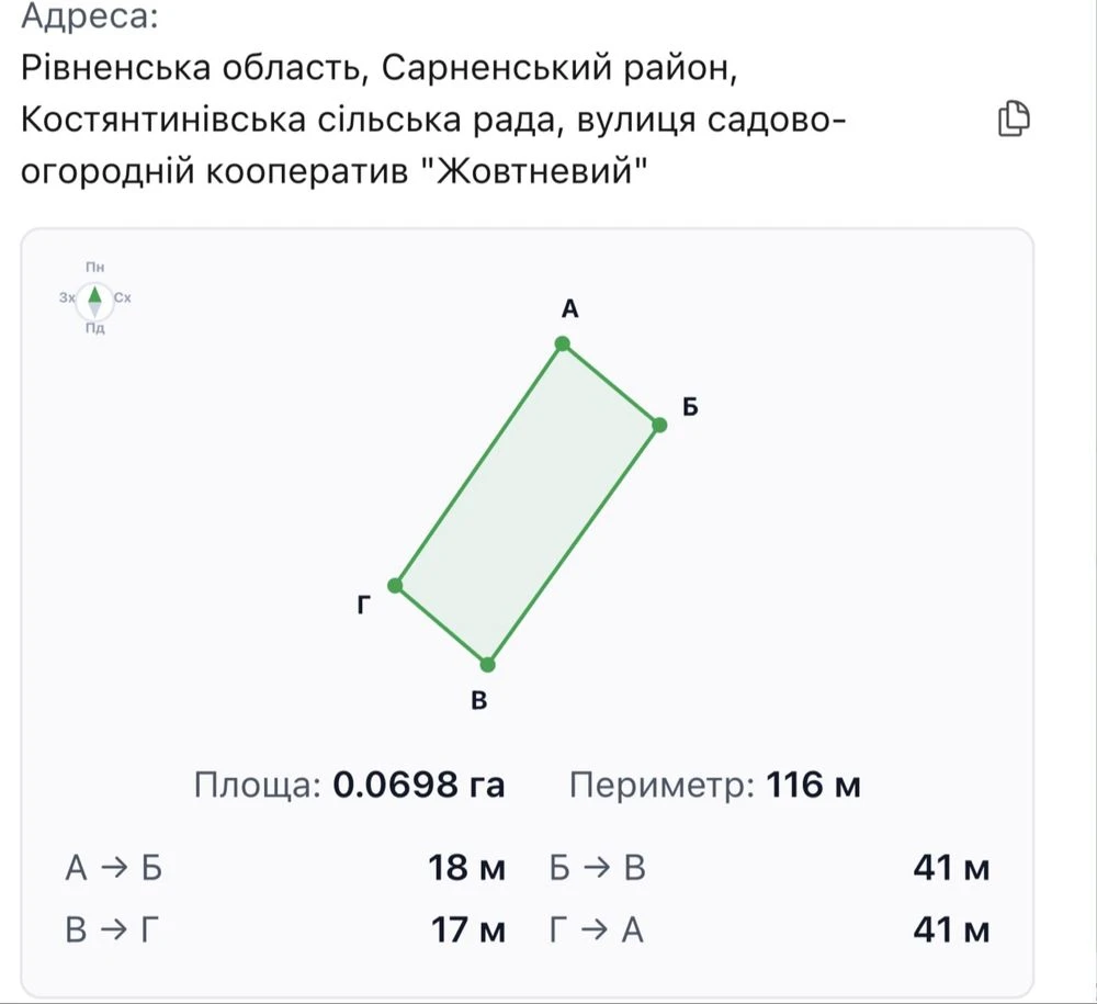 Продам земельну ділянку