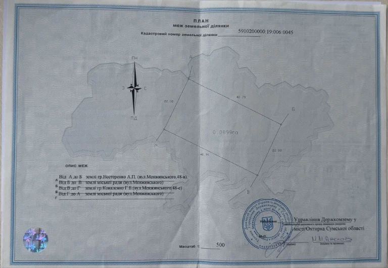 Продам земельну ділянку
