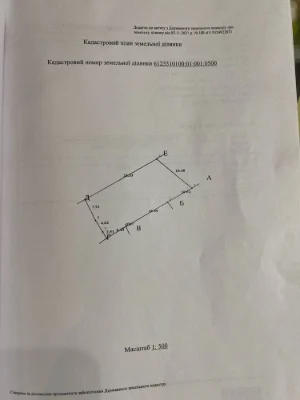 Продається земельна ділянка Гончара 7