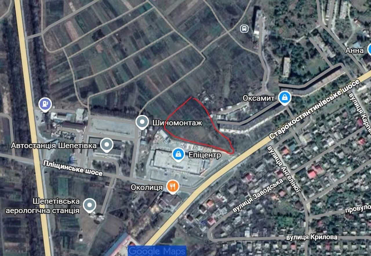 90 соток землі під багатоповерхівку, великий трафік і перспе