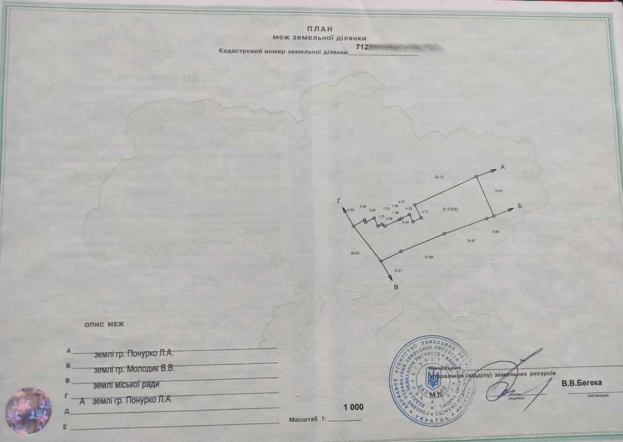 Продам ділянку під будівництво
