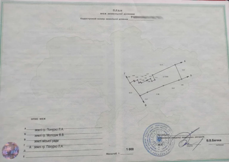Продам ділянку під будівництво