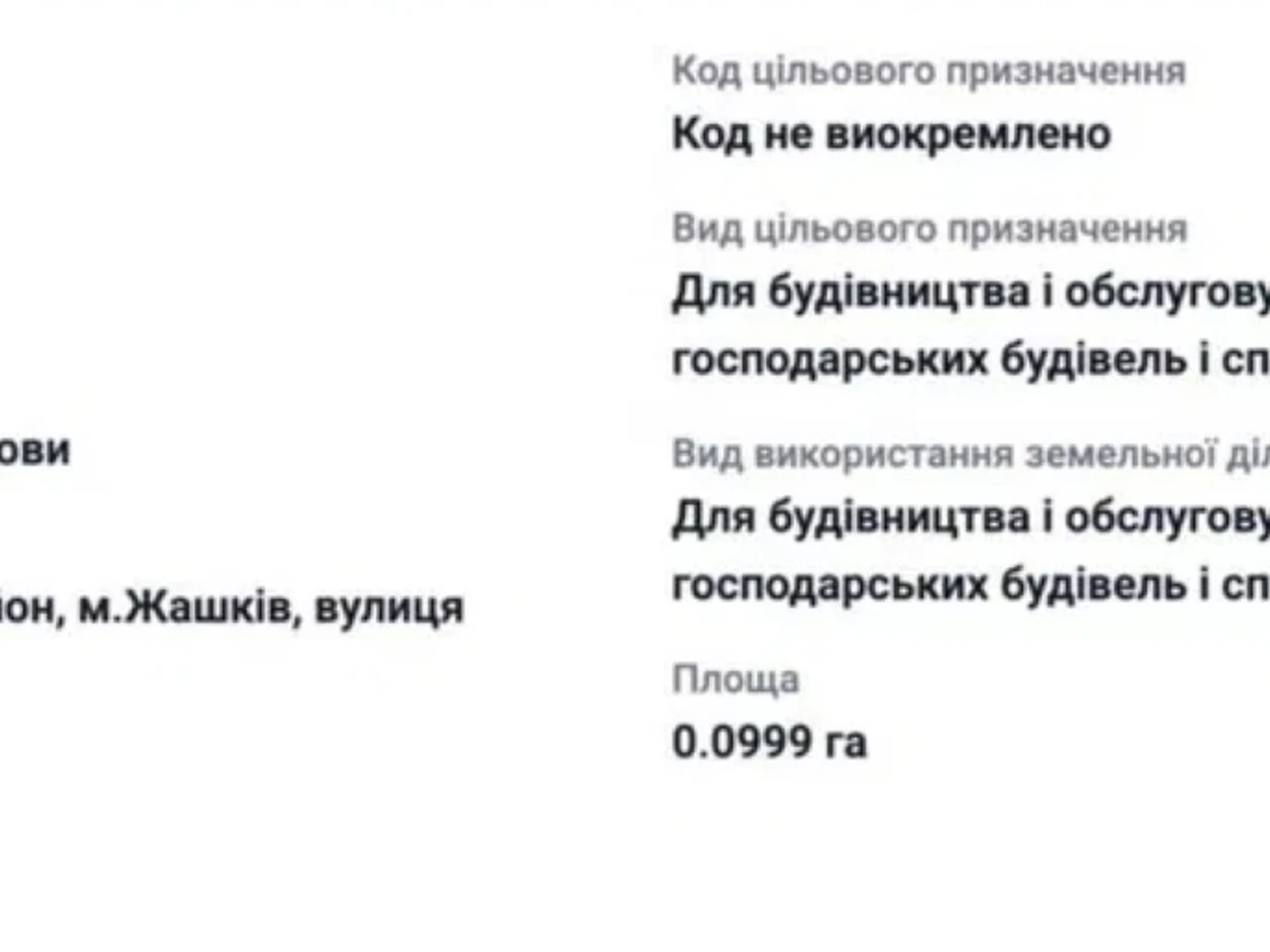 Продаж Ділянка під житлову забудову