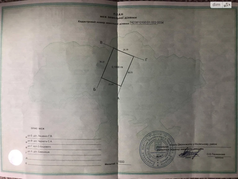 Продаж Ділянка під житлову забудову