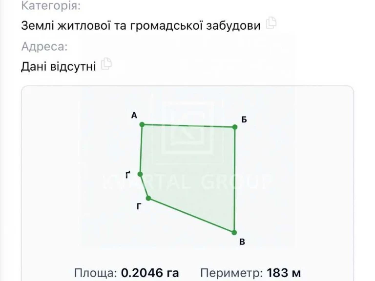 Ділянка. Буча, Шевченка вул.