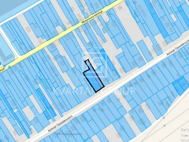 Ділянка. Буча, Грушевського вул.