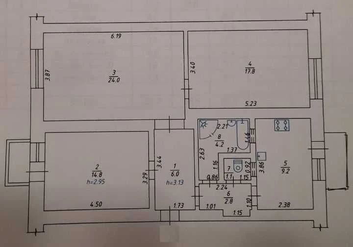 Чудова квартира на Юрченка