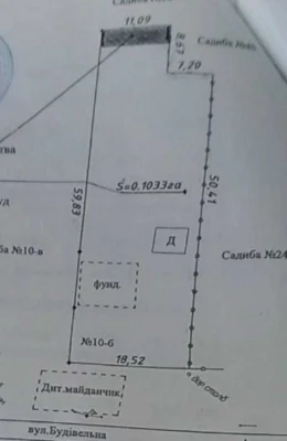 Продається земельна ділянка, вулиця Будівельна 10 б