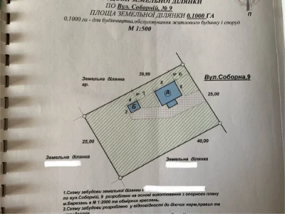 Земельна ділянка з паспортом для будівництва