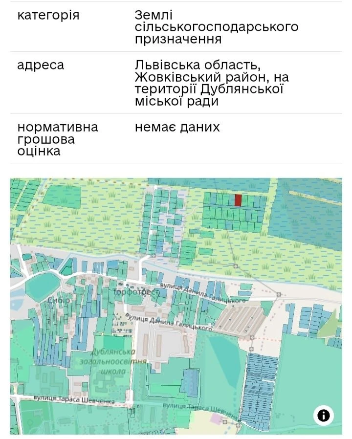 Земельна ділянка 10 сотих можливий обмін на авто