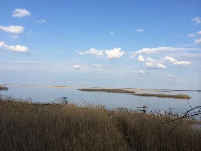 Участок у воды с фундаментом в Подгородном