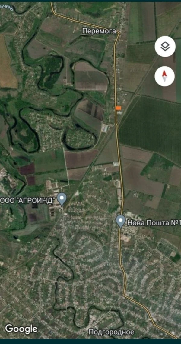 Продам участок в Подгородном перед Перемогой, красная линия