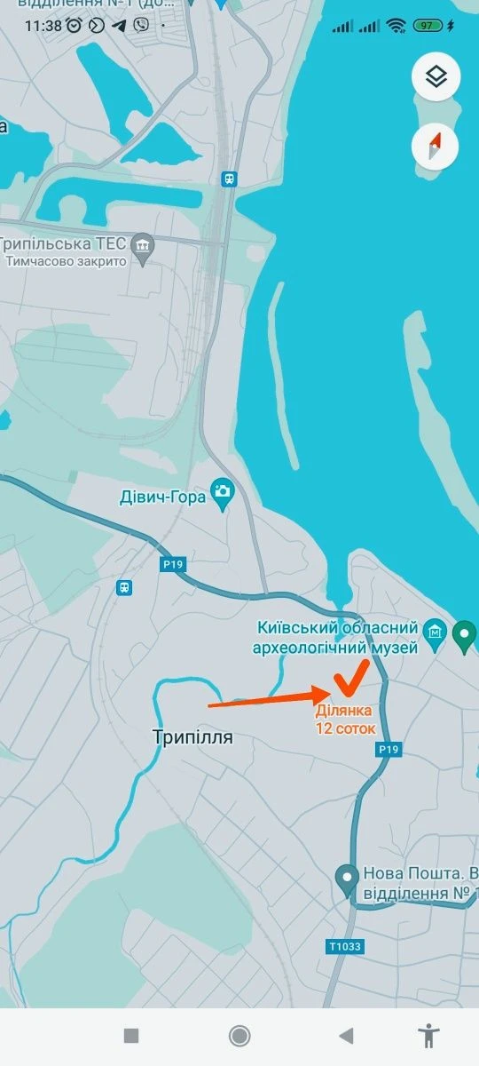 Ділянка (участок) 12 соток, с. Трипілля під забудову