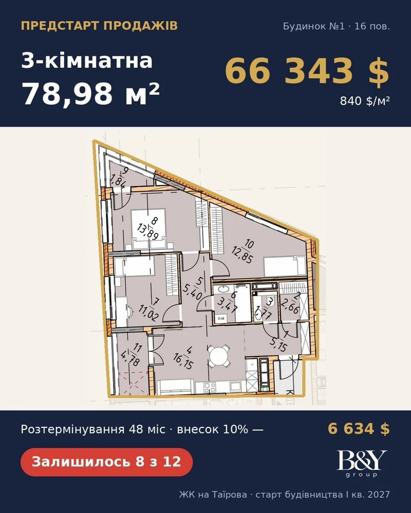 Предстарт! Таїрова, від 29 401 $, розтермінування 48 міс