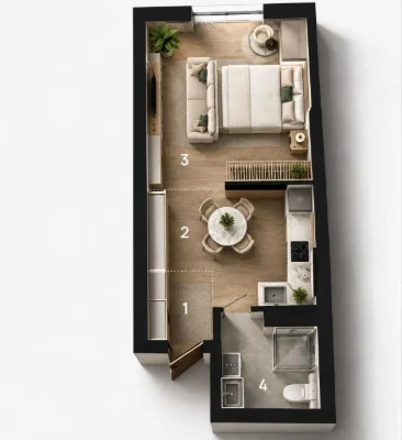 Продаж 1-кімнатної квартири 36 кв.м в ЖК Manhattan Up | Іван
