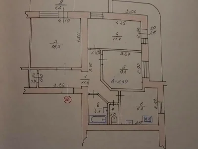 Продаж квартири 3-кімн. 69.5 м² 8/9 пов.
