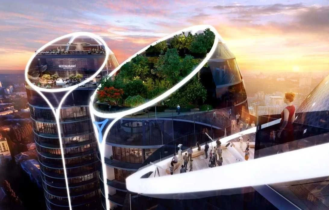 Перша башня 3-кімнатна квартира Taryan towers / Таріан тауер