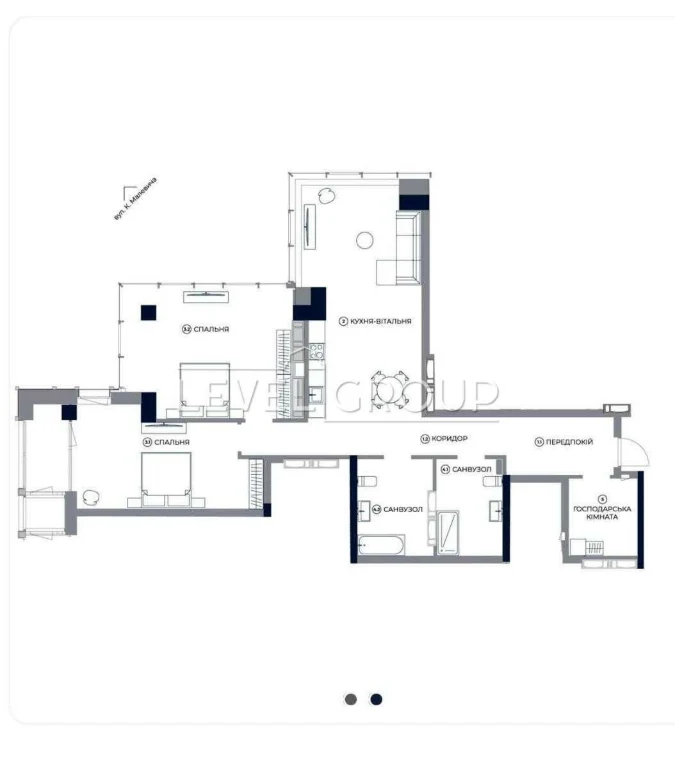 Продаж 3-кімнатної квартири ЖК A136 Highlight Tower, вул. Ан
