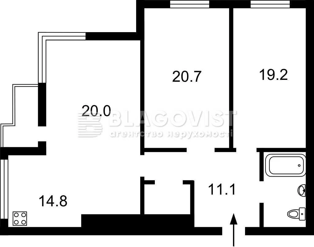 Продаж 2-к квартири 92,9 м² Центр, Білоруська 3 Без%