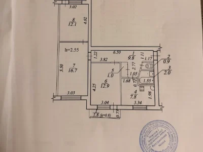 Продаж квартири 3-кімн. 70.1 м² 7/9 пов.
