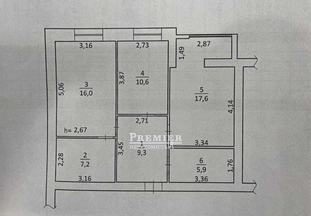 2-х кімнатна квартира з ремонтам на Сахарова