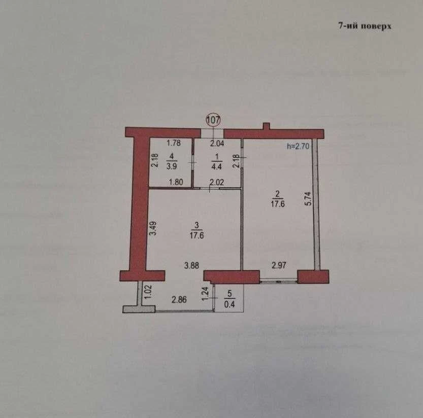 Продаж 1-кімнатної квартири