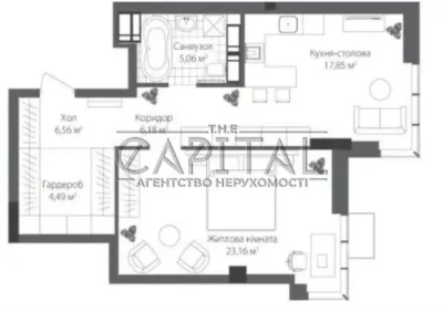 Найнища ціна! ЖК RiverStone Продаж нової квартири без ремонт