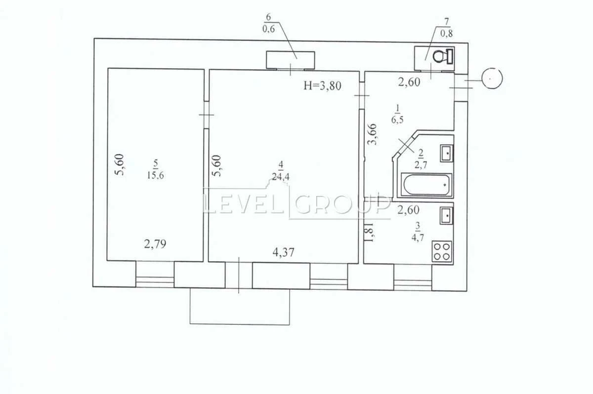 Продаж 2-кімнатної квартири 56 м² вул. Івана Федорова, 10 Це
