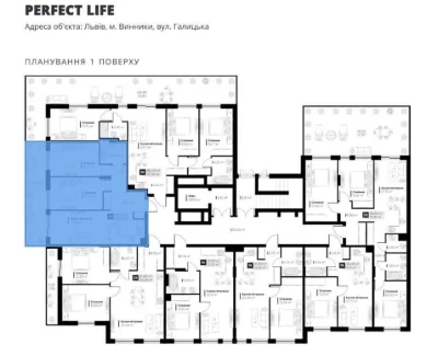 Продаж 2-кім картири в ЖК PERFECT LIFE з власним патіо.